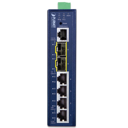 IGS-5225-4T2S L2+ Industrial 4-Port 10/100/1000T + 2-Port 1G/2.5G SFP Managed Ethernet Switch