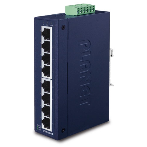 ISW-801T Industrial Fast Ethernet Switch 8-Port 10/100TX