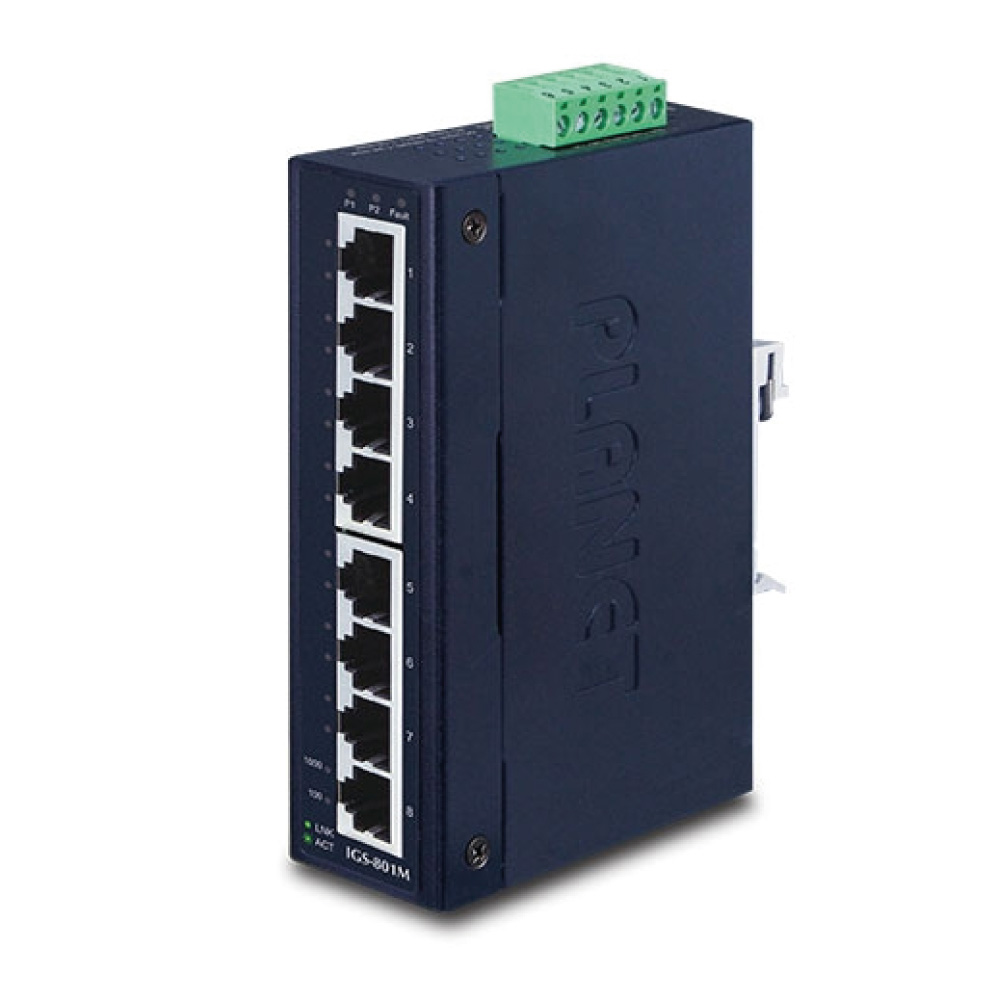 IGS-801M 8-Port 10/100/1000Mbps Managed Industrial Ethernet Switch