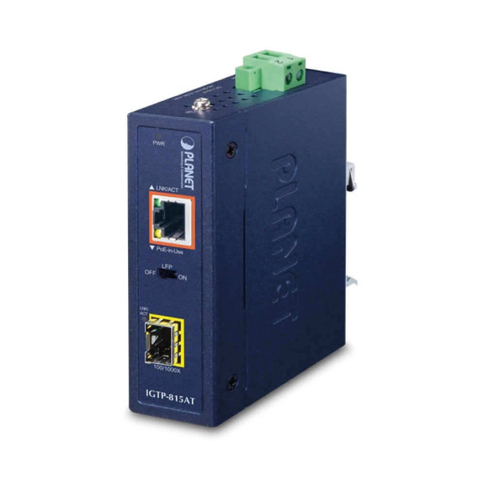 IGT-905A – Industrial Managed Gigabit Ethernet Media Converter with Wide Operating Temperature (-30~75°C)