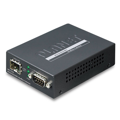 MG-115A – 1 Port RS232/RS422/RS485 Modbus Gateway (1x Port 100BASE-FX SFP)