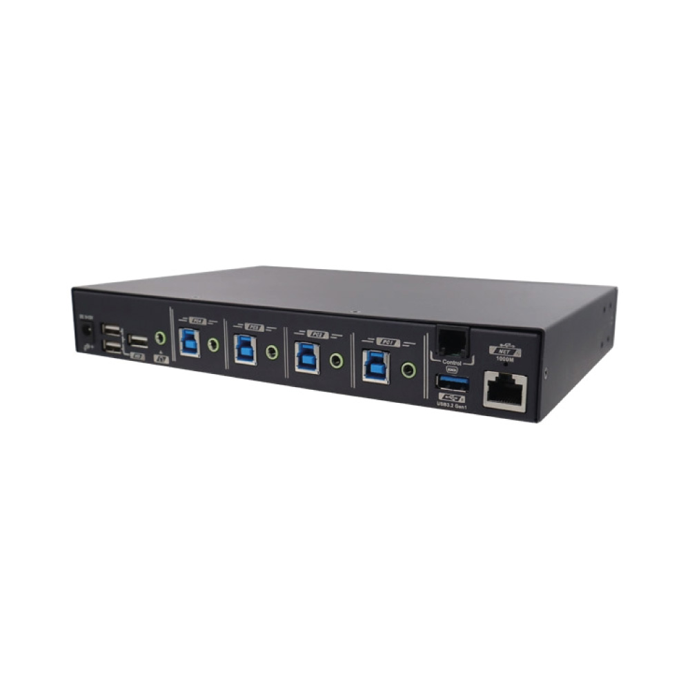 USW-N334 – 4 Ports USB KM Switch With Mouse Roaming, Mouse Control, USB Synchronizer, Hotkey Control, Serial Control, IR Control