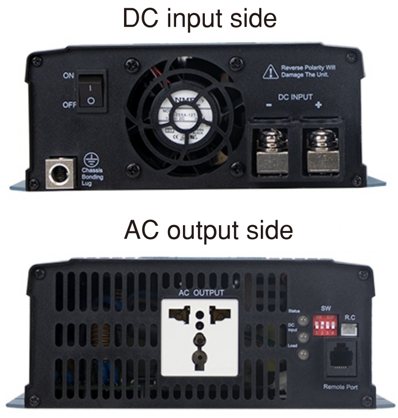 NTS-1200-212UN – Inversor onda pura 1200W 12VDC a 230VAC