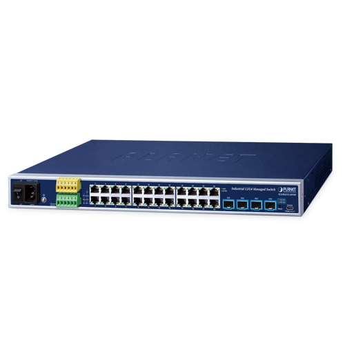 IGS-R4215-24T4X – Industrial L2+ 24-Port 10/100/1000T + 4-Port 10G SFP+ Managed Ethernet Switch