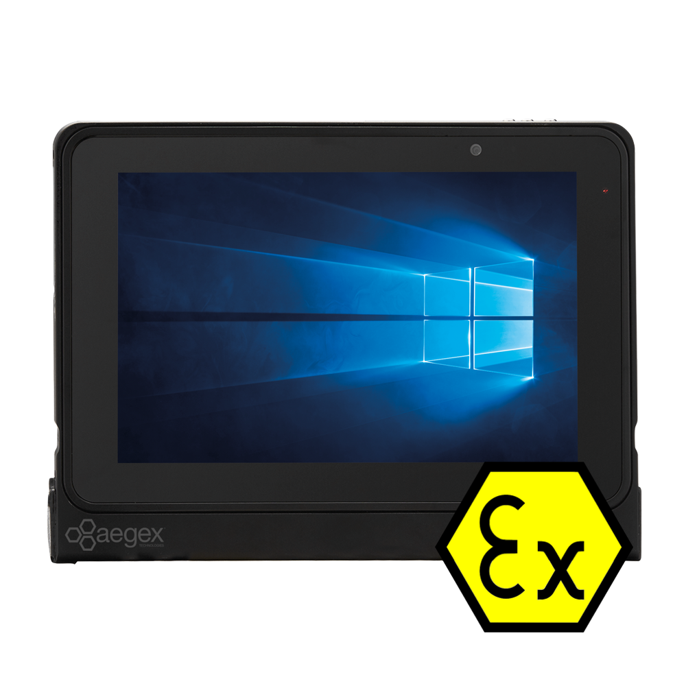 Aegex 100M – Tablet PC 10″ ATEX IECEx Zone 1, 8GB RAM, 256GB SSD, Class 1 Div1 – Win11 IoT Ent. LTE Optional