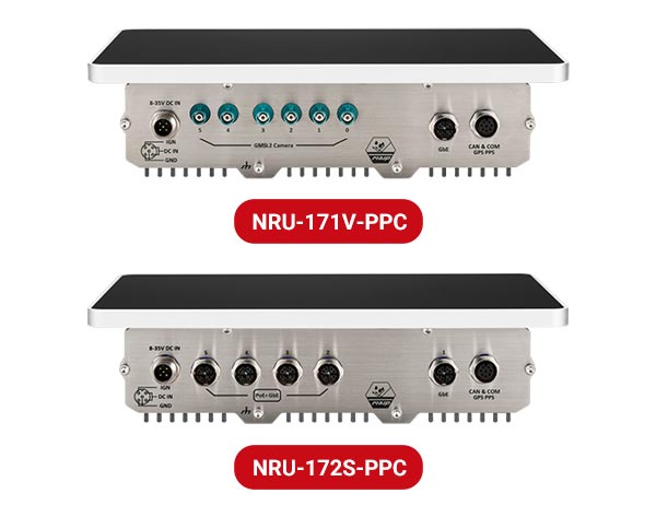 NRU-170-PPC Series (New!) IP66 Waterproof 10.1” AI Panel PC Powered by Jetson Orin™ NX/ Nano with 6x GMSL2 or 4x PoE+ GbE Ports