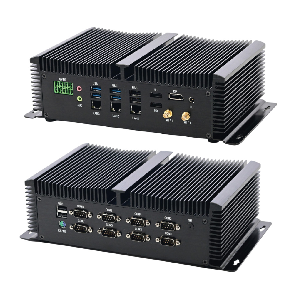 BOX-IND9513 – Industrial PC Intel core i5-1335U 8GB, SSD M.2 Nvme 512GB, Wifi, Win 10 Pro, 3LAN, 8COM…