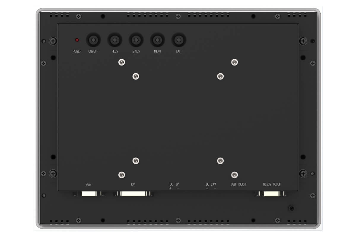 TM-PC104 – Monitor Industrial 10.4», 1024*768, LCD, DVI+VGA, DC 12V with 40W adapter By Default…