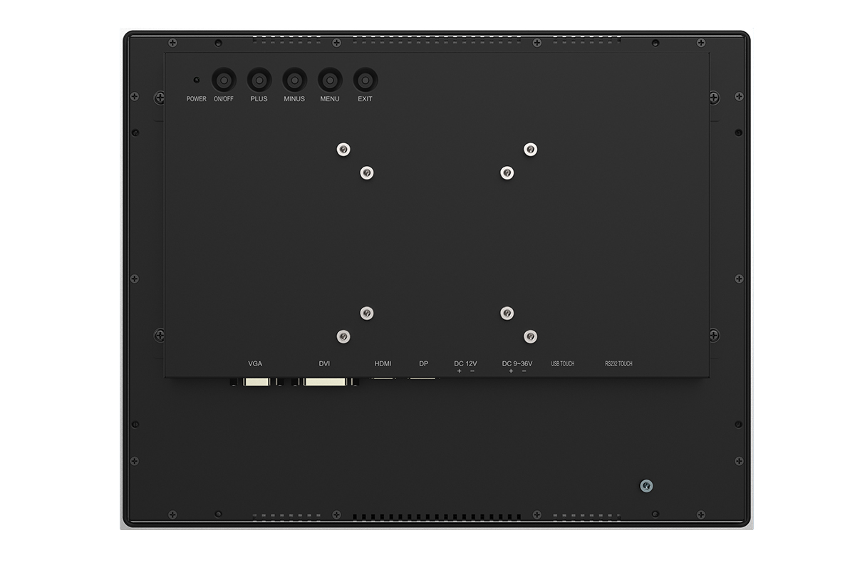 TM-PCA150 – Monitor Industrial 15», 1024*768, LCD, DVI+VGA+HDMI+DP, DC 12V with 40W adapter …