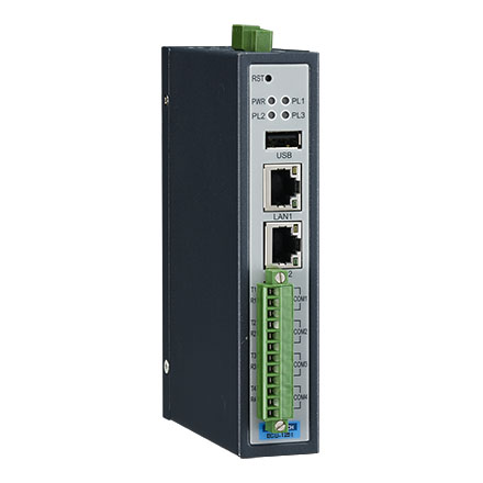 ECU-1251 –  Industrial Communication Gateway with TI Cortex A8, 2 x LAN & 4 COM