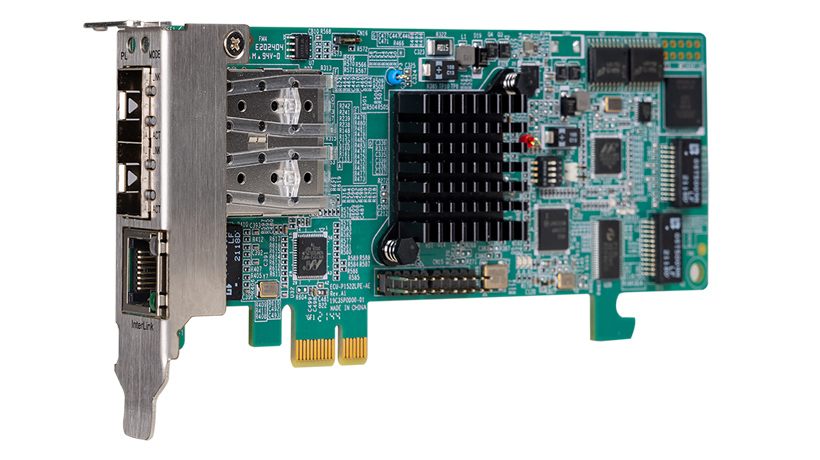 ECU-P1522 – 2-Port SFP Base Etheret with HSR/PRP Low profile PCI Express Communication Card