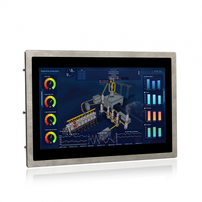 WPC-P133WCC  – 13.3″ Fanless Waterproof Industrial PC 6th Gen Intel® Skylake Core i5-6200U 2.3GHz Processor With PCap touch