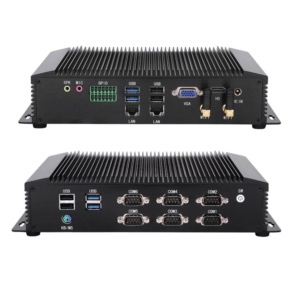 BOX-IND7583 – PC Industrial Intel Core i5-8350U, RAM DDR4 16GB, SSD 512GB, 4xUSB2.0, 4xUSB3.0, 1xHDMI, 1xVGA, WIFI, 2xRJ45 LAN, 6xCOM…