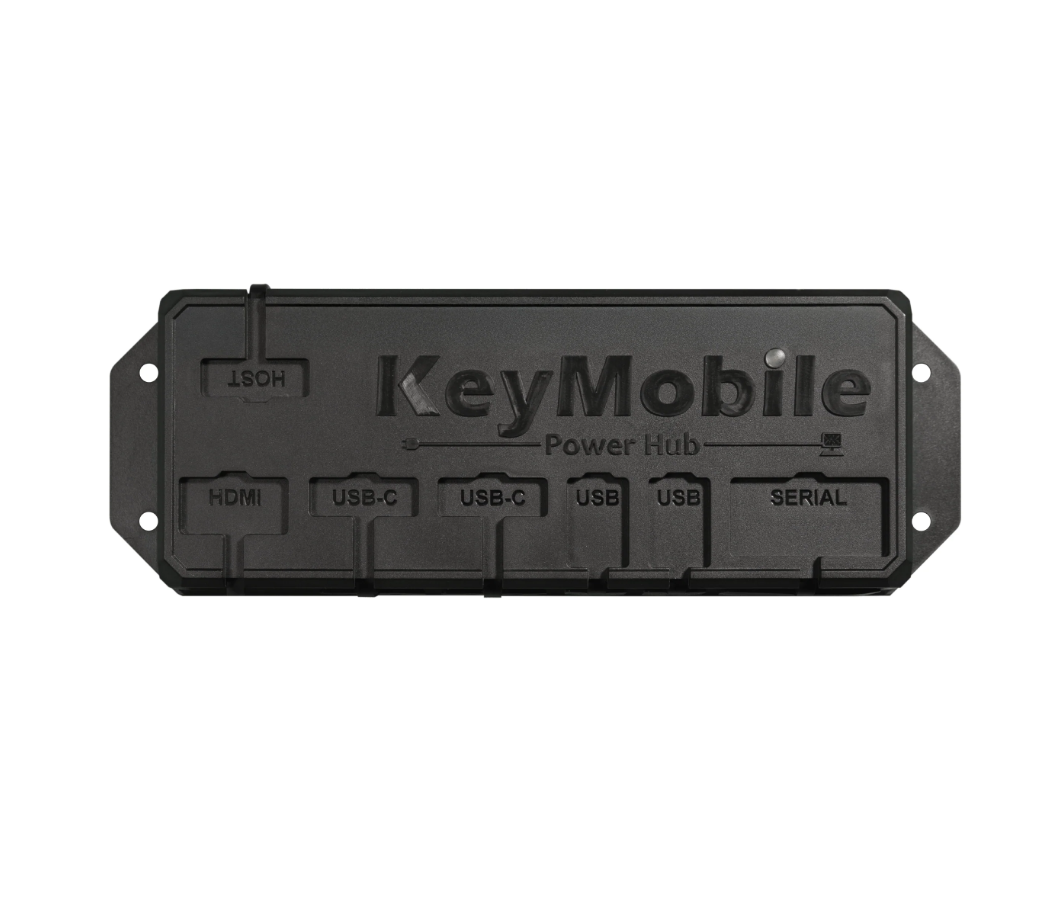 IKEY PD-HUB – KeyMobile Power Hub, concentrador USB-C 6 en 1 alimentado por la batería del vehículo,