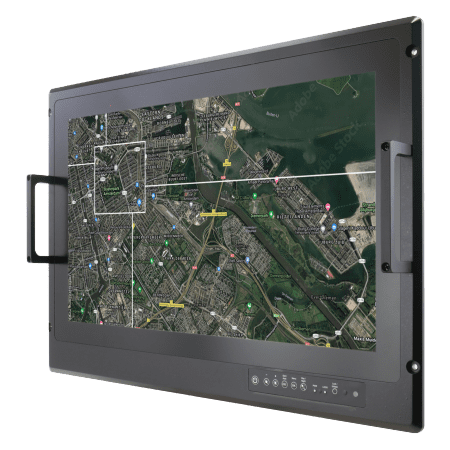 W24L100-MLA2FP – 24″ PCAP Rack Mount Defence Display