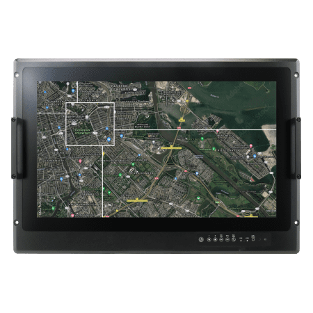 W24L100-MLA2FP – 24″ PCAP Rack Mount Defence Display