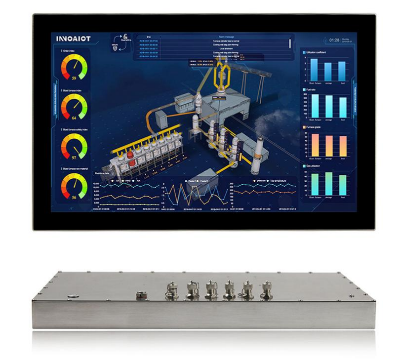 WPC-C024WDC  – 23.8” Panel PC , 1920 x 1080 / Intel Celeron J6412 2.0GHz / Optical bonding PCAP Touch / 2 x LAN / 1 x COM / 2 x USB / TPM2.0 / DC IN 9V~36V (OVP / OCP / RPP)