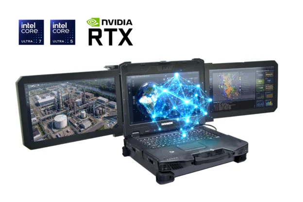 Notebook Z14I-DX3, Estación de trabajo robusta Durabook con triple pantalla Z14I-DX3