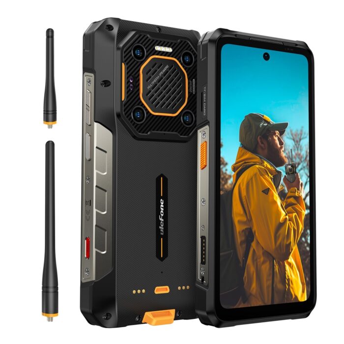 Ulefone Armor 26 Ultra WT - Teléfono ultraresistente (rugged) 6.78" FHD MediaTek, 12GB de RAM y 512GB, 5G, Walkie-Talkie, Cámara 200MP, Visión nocturna 64MP y batería 15600mAh, IP68/IP69K, MIL-STD-810H - Imagen 2