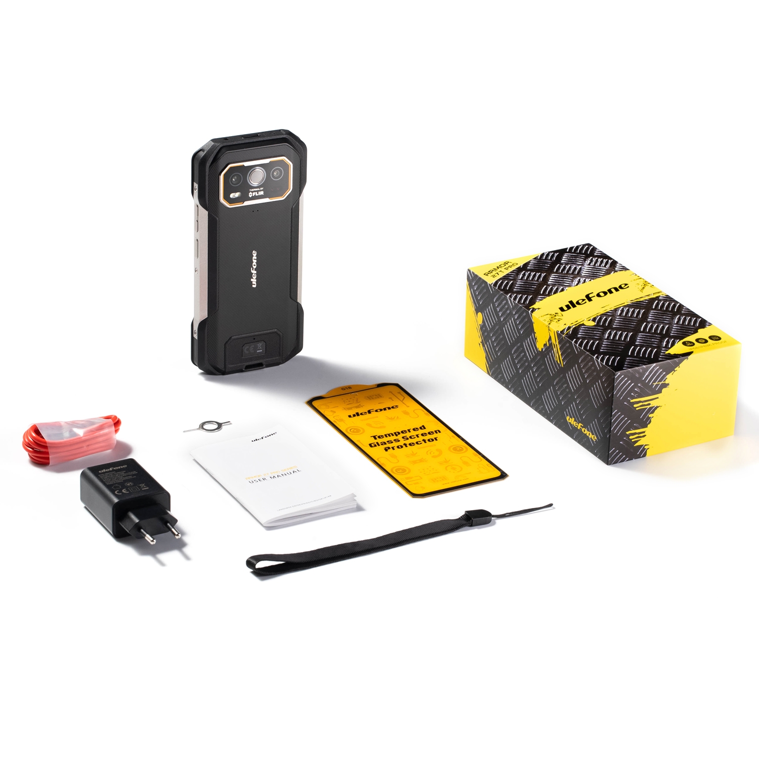 Ulefone Armor 27T Pro+ - Teléfono ultraresistente (rugged) 6.78" FHD MediaTek, 12GB de RAM y 256GB, 5G, Cámara Térmica FLIR 160x120, Cámara 50MP, Visión nocturna 64MP y batería 10600mAh, IP68/IP69K, MIL-STD-810H - Imagen 3