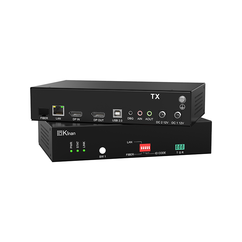 KFP136S - Extensor KVM DisplayPort 4K over Fiber/Cat5, 1x DisplayPort, 4K resolution is up to 3840x2160@60Hz, Extending up to 300m (MM) / 10km (SM) by fiber optics, Extending up to 150 meters with STP. (Cat5e supports 120m, Cat6a and above support 150m), support USB 2.0 - Imagen 4