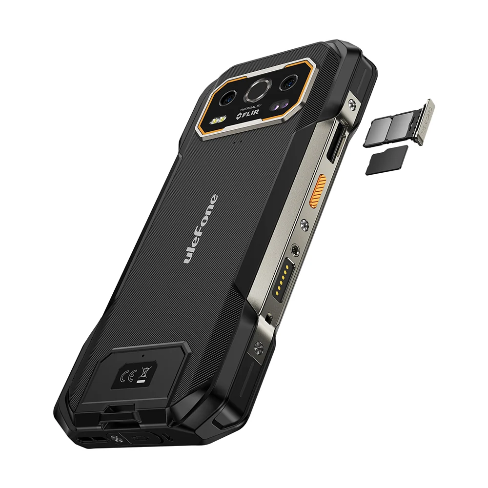 Ulefone Armor 27T Pro+ – Teléfono inteligente ultraresistente (rugged) 6.78″ FHD 120Hz MediaTek, 12GB de RAM y 256GB, 5G, cámara térmica FLIR integrada y batería 10600mAh, IP68/IP69K