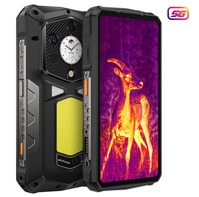 Ulefone Armor 29 Pro Thermal – Teléfono ultraresistente (rugged) 6.67″ FHD MediaTek, 16GB de RAM y 512GB, 5G, Cámara Térmica FLIR 640×512, Cámara 50MP, Visión nocturna 64MP y batería 21200mAh, IP68/IP69K,  MIL-STD-810H